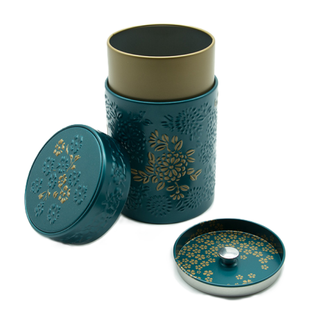 Bo&icirc;te &agrave; Th&eacute; Yumiko Bleue