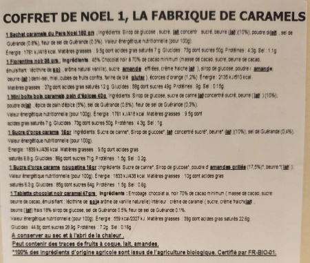 Coffret de Noël « La Fabrique de caramels du Père Noël »