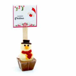 Cuilli�re Chocolat Bonhomme de Neige