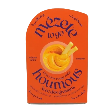 Houmous au Poivron et Gressins