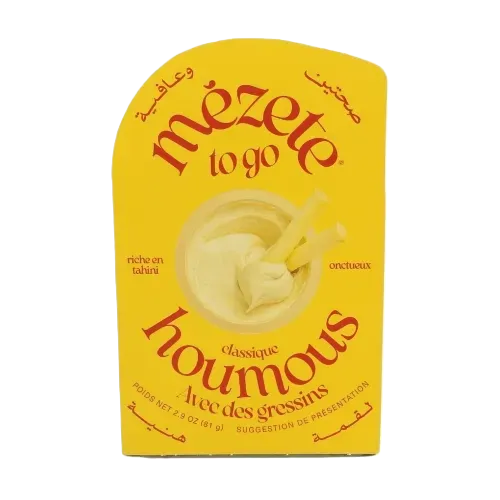 Houmous Nature et Gressins