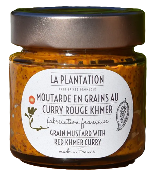 Moutarde en Grains au Curry Rouge Khmer