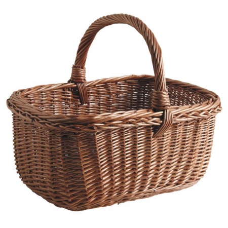 Panier En Osier Buff Rectangulaire