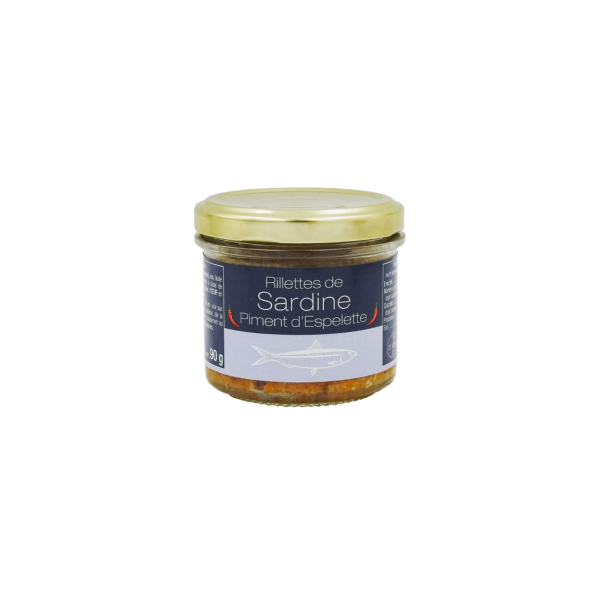 Rillettes de Sardines au Piment d\'Espelette 90g